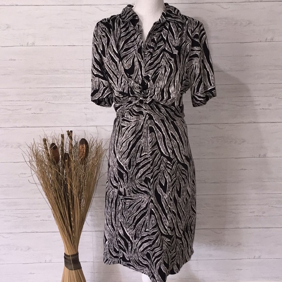 Alfani Dresses & Skirts - Alfani Animal Print Black & White Dress - 18W